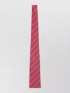Celine Striped Tie Pointed Tip Smooth Texture In Red