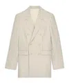 Celine Striped Wool Blazer In Nude