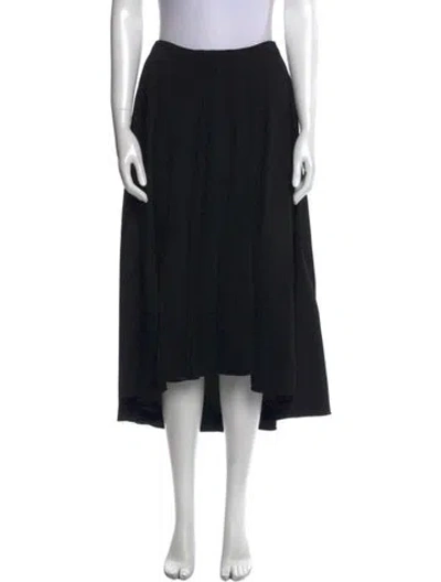 Pre-owned Celine Studded Accents Midi Length Skirt In Black