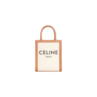 Celine Stylish And Chic Vertical Basket Handbag For Women In Tan