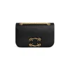 Celine Black Triomphe Frame Medium Bag For Women In Black