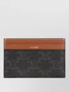 Celine Stylish Medium Card Holder With Contrast Stitching In Brown