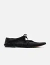 Celine Suede Babouche Flats In Black