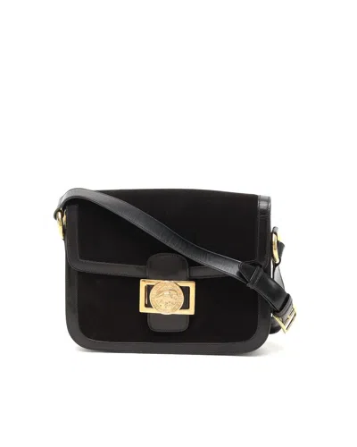 Celine Céline Suede Bag In Black