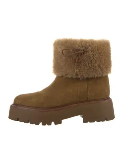 Pre-owned Celine Suede Boots In Brown