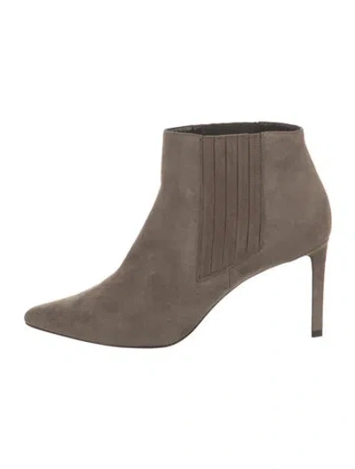 Pre-owned Celine Suede Boots In Neutral