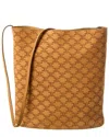 Celine Suede Bucket Bag In Brown