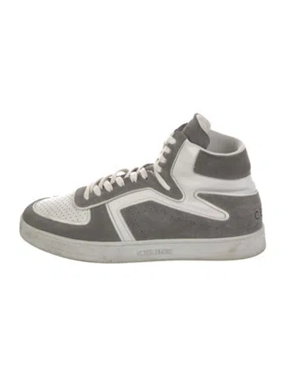 Pre-owned Celine Suede Colorblock Pattern Sneakers In Multi