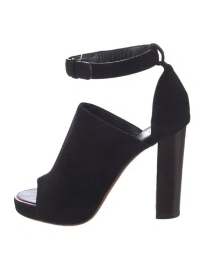 Pre-owned Celine Suede D'orsay Pumps In Black