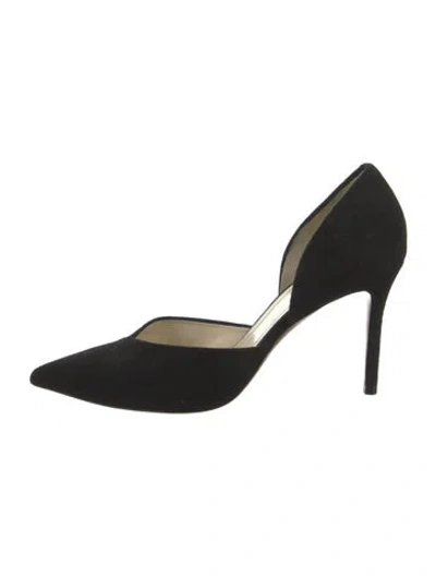 Pre-owned Celine Suede D'orsay Pumps In Black