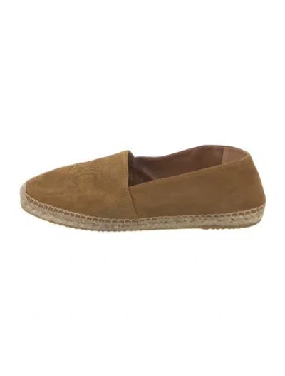 Pre-owned Celine Suede Espadrilles In Neutrals
