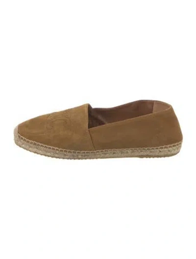 Pre-owned Celine Suede Espadrilles In Neutrals