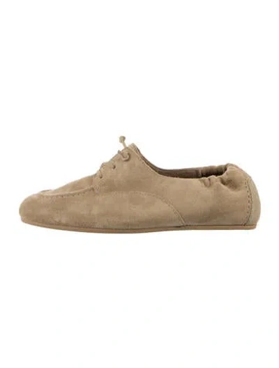 Pre-owned Celine Suede Loafers In Neutrals