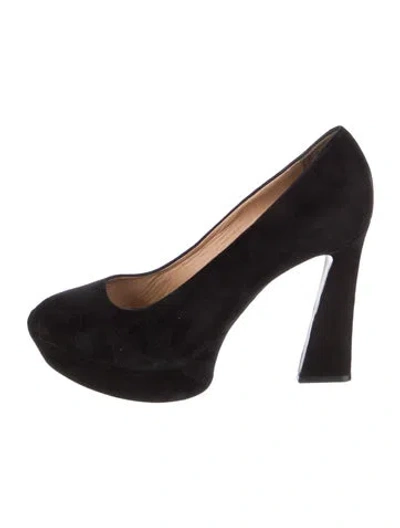 Pre-owned Celine Suede Pumps In Black