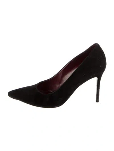 Pre-owned Celine Suede Pumps In Black
