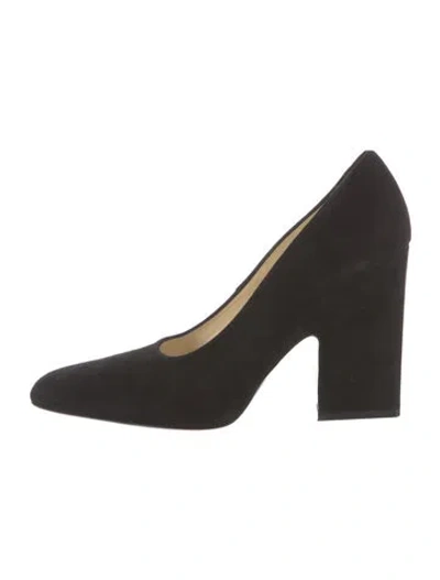 Pre-owned Celine Suede Pumps In Black