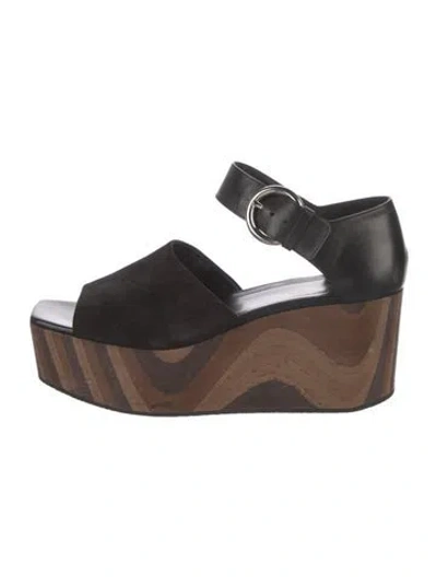 Pre-owned Celine Suede Pumps In Black