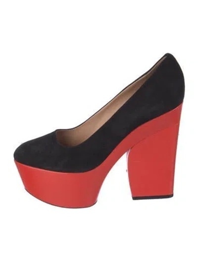 Pre-owned Celine Suede Pumps In Black