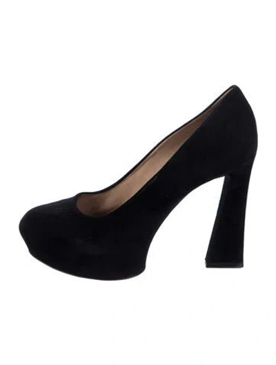 Pre-owned Celine Suede Pumps In Black
