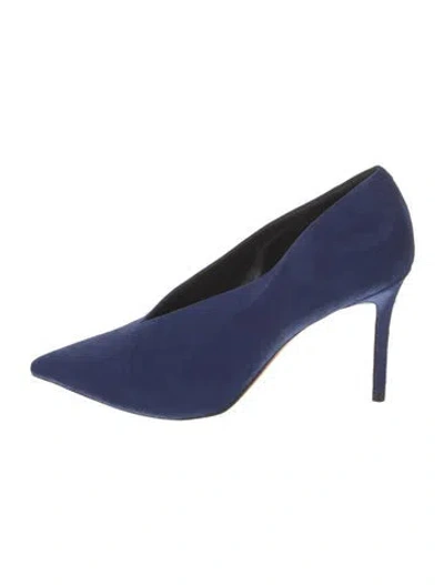 Pre-owned Celine Suede Pumps In Blue