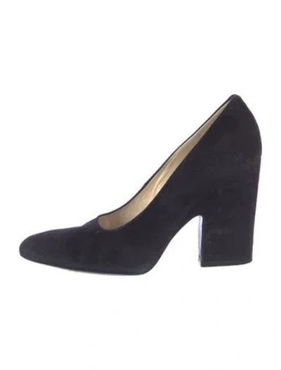 Pre-owned Celine Suede Pumps In Blue