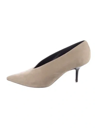 Pre-owned Celine Suede Pumps In Neutral