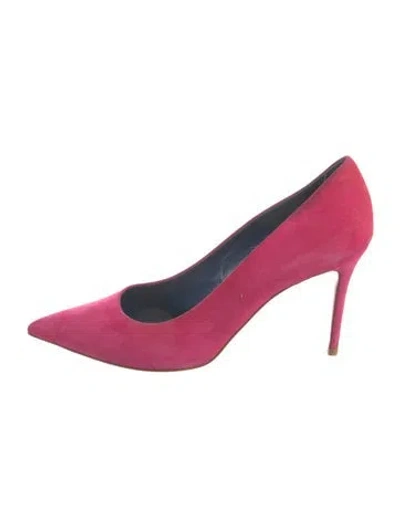 Pre-owned Celine Suede Pumps In Pink