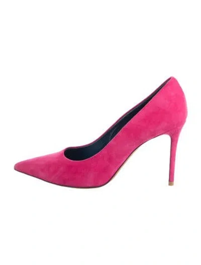 Pre-owned Celine Suede Pumps In Pink
