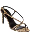 Celine Suede Sandal In Gold
