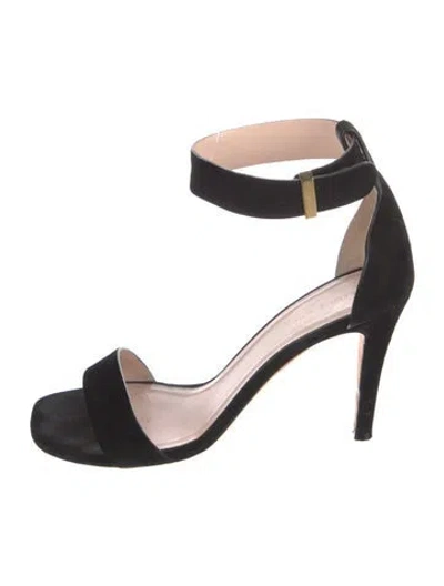 Pre-owned Celine Suede Sandals In Black