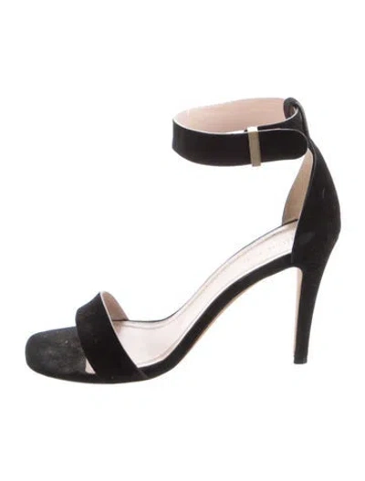 Pre-owned Celine Suede Sandals In Black