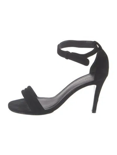 Pre-owned Celine Suede Sandals In Black