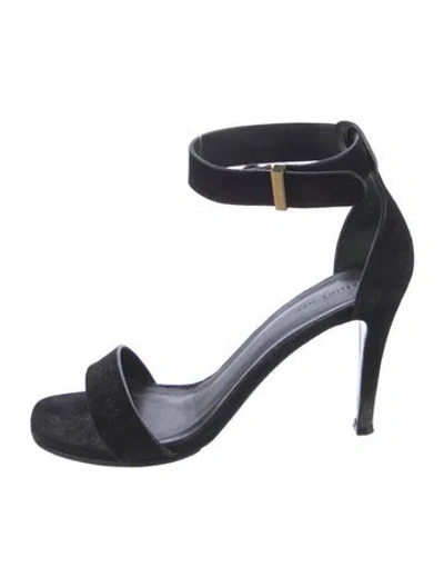 Pre-owned Celine Suede Sandals In Blue