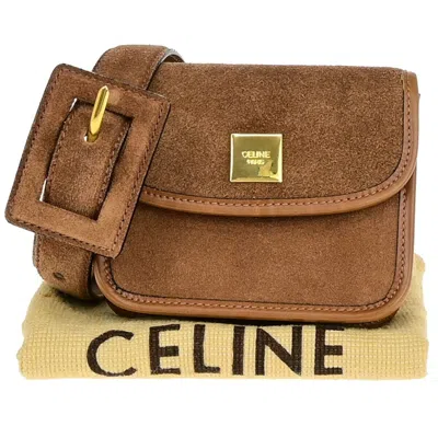 Pre-owned Celine Suede Shoulder Bag () In Brown