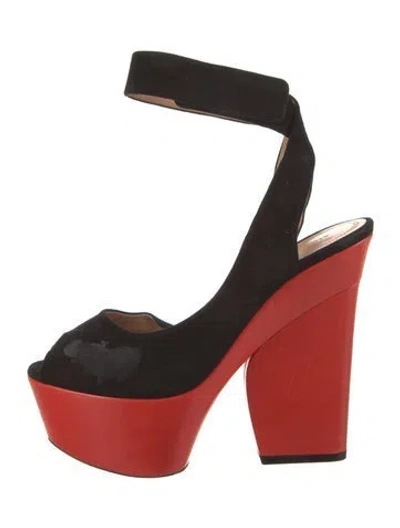 Pre-owned Celine Suede Slingback Pumps In Multi