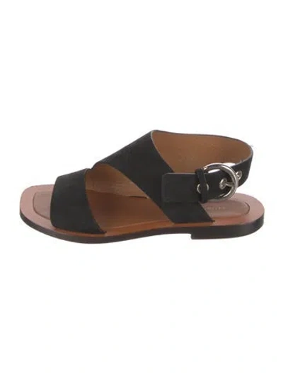 Pre-owned Celine Suede Slingback Sandals