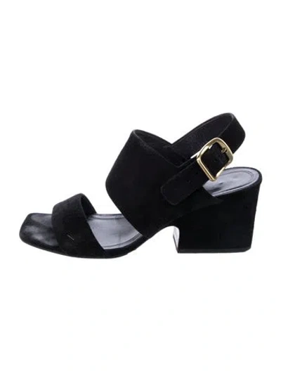 Pre-owned Celine Suede Slingback Sandals In Multi