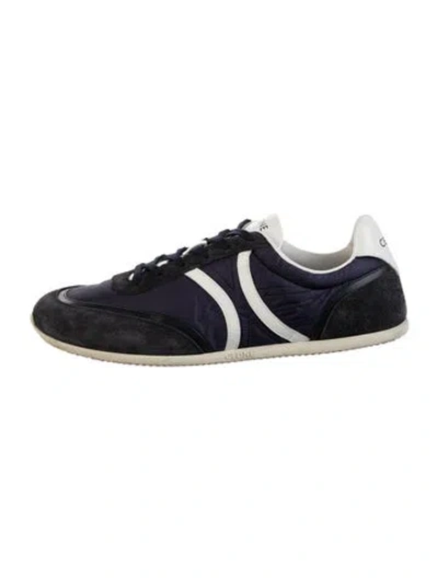 Pre-owned Celine Suede Sneakers In Blue