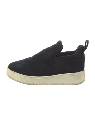 Pre-owned Celine Suede Sneakers In Blue