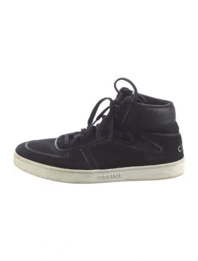 Pre-owned Celine Suede Sneakers In Blue