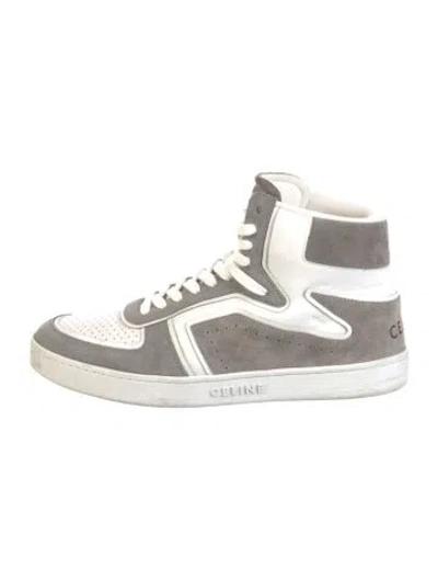Pre-owned Celine Suede Sneakers In Grey