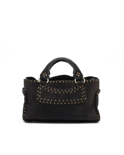 Celine Céline Suede Studded Boogie Bag