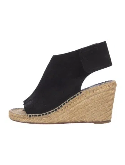 Pre-owned Celine Suede Whipstitch Trim Espadrilles In Neutrals