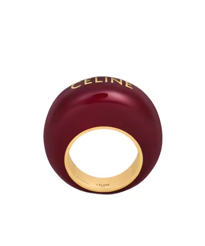 Celine Sulky Ring In Burgundy