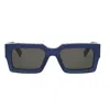 Celine Sunglasses In Shiny Blue/smoke