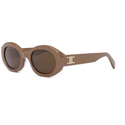 Celine Sunglasses In Caramello/marrone