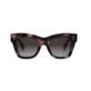 Celine 50mm Gradient Small Cat Eye Sunglasses In Havana/marrone