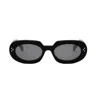 Celine Bold 3 Dots Acetate Oval Sunglasses In Nero/grigio