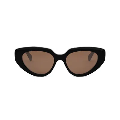 Celine Sunglasses In Nero/marrone