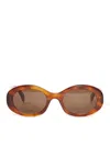 Celine Sunglasses Triomphe 01 In Yellow & Orange